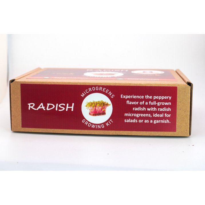 Radish Microgreen Growing Kit by Creator Wellness, Quick Harvest in 10 Days