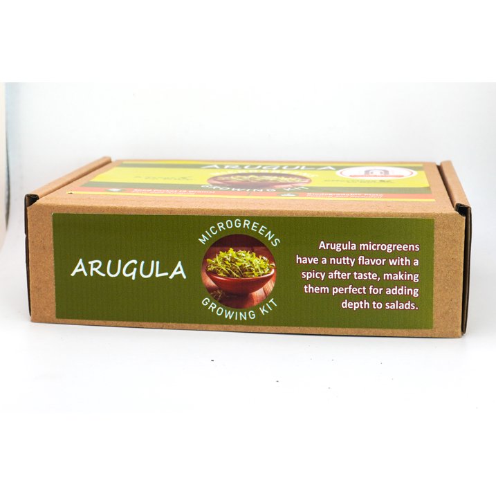 Arugula Microgreens Growing Kit by Creator Wellness, Spicy and Fresh Greens