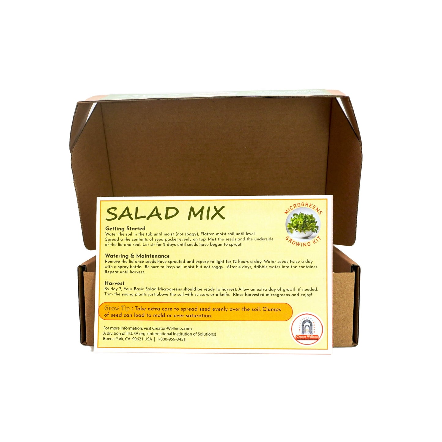 Salad Mix Microgreens Growing Kit by Creator Wellness, Perfect for Salads
