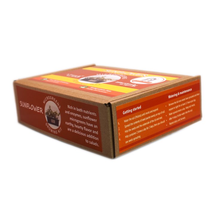 Sunflower Microgreen Growing Kit by Creator Wellness, All-in-One Kit
