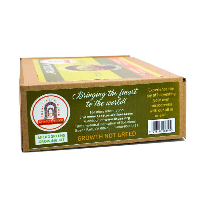 Arugula Microgreens Growing Kit by Creator Wellness, Spicy and Fresh Greens