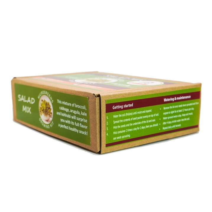 Salad Mix Microgreens Growing Kit by Creator Wellness, Perfect for Salads