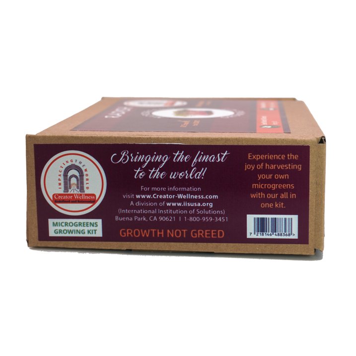 Radish Microgreen Growing Kit by Creator Wellness, Quick Harvest in 10 Days