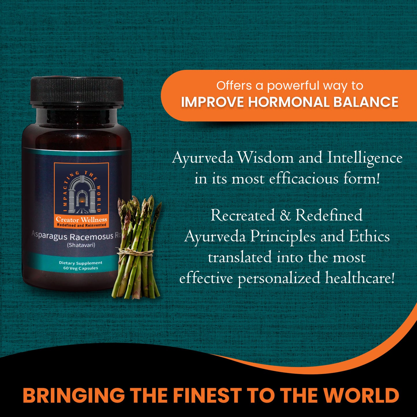 Shatavari - Asparagus Racemosus Root | 225mg Extract | 60 Veg Capsules