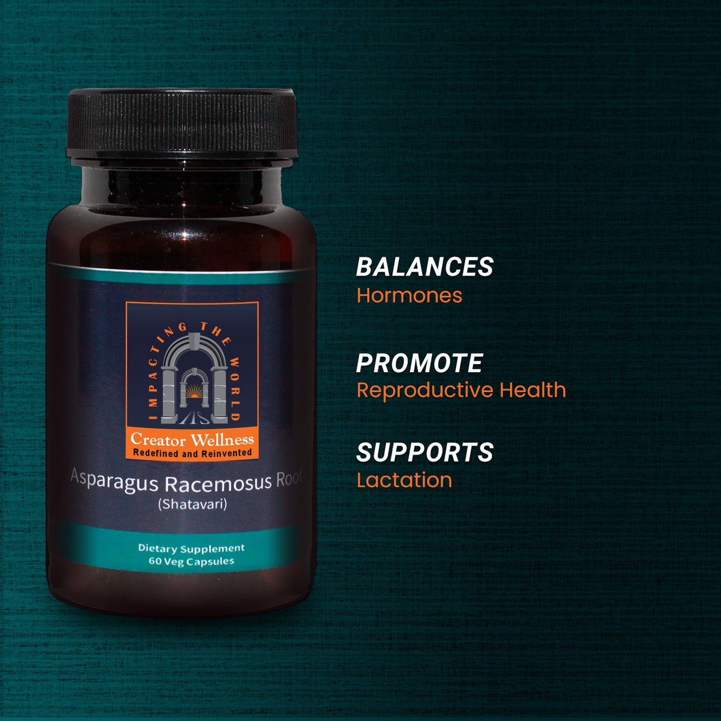 Shatavari - Asparagus Racemosus Root | 225mg Extract | 60 Veg Capsules