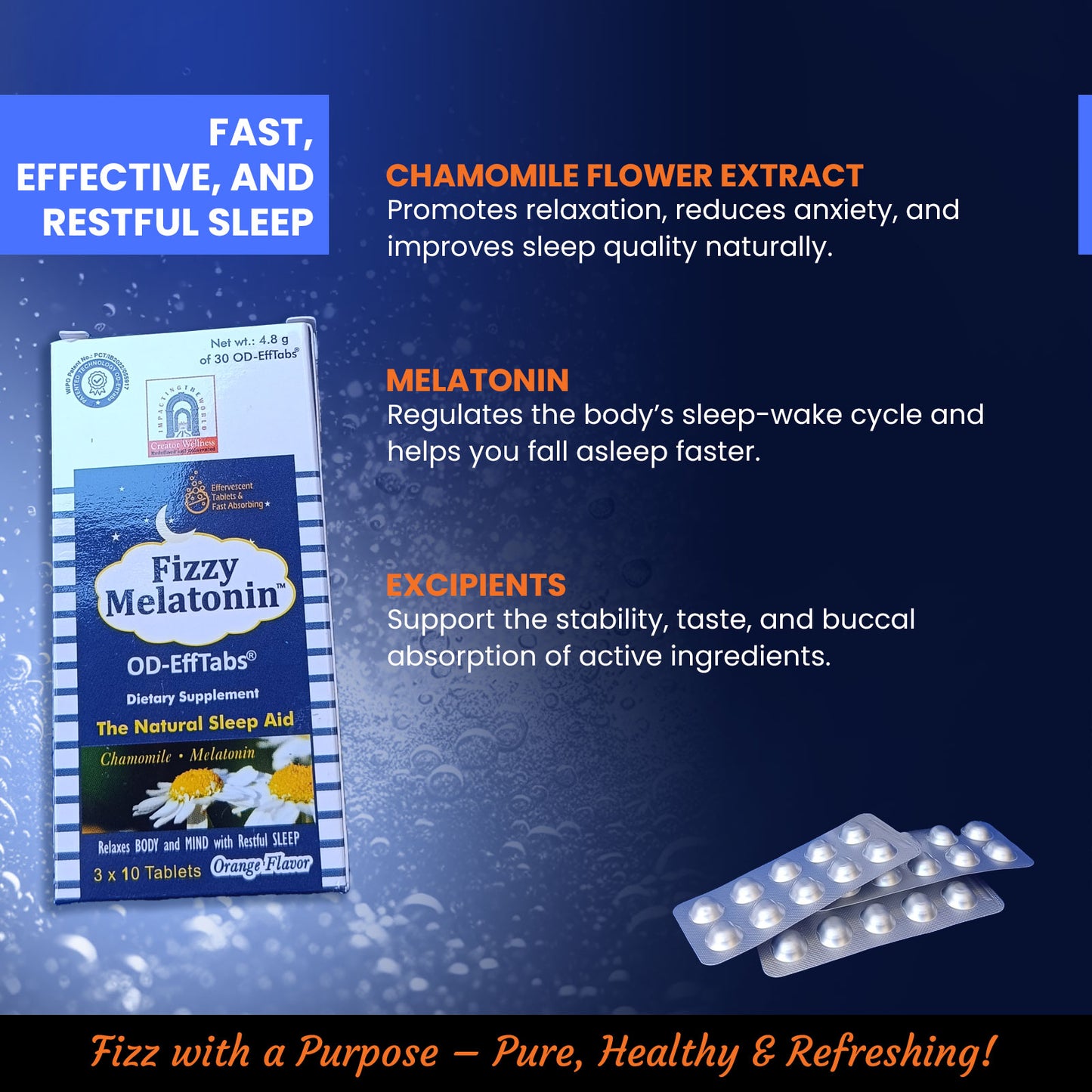 Fizzy Melatonin OD EffTabs