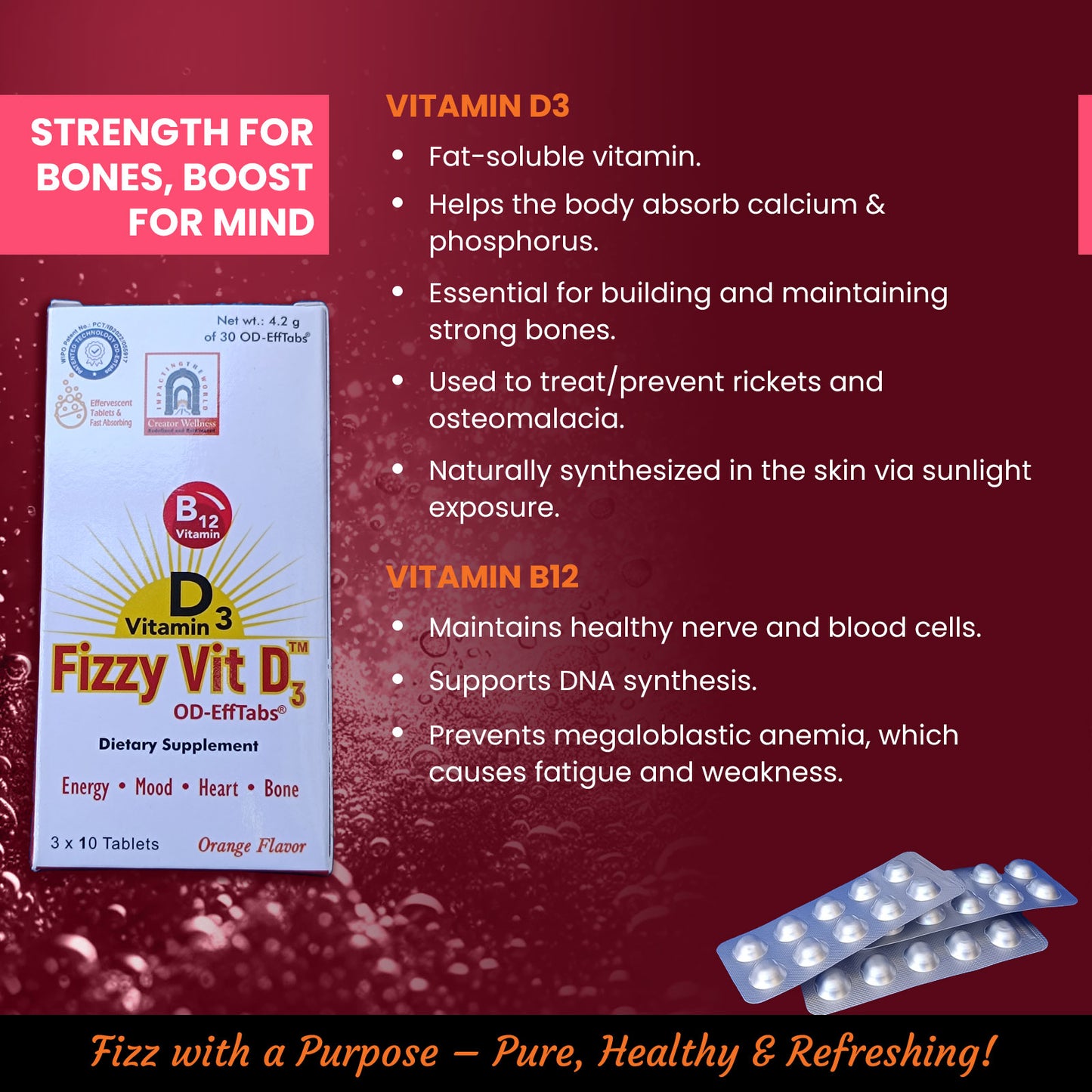 Fizzy Vit D3 OD EffTabs