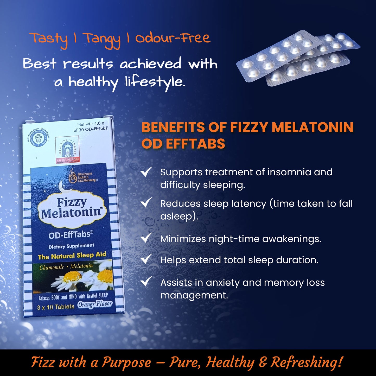 Fizzy Melatonin OD EffTabs