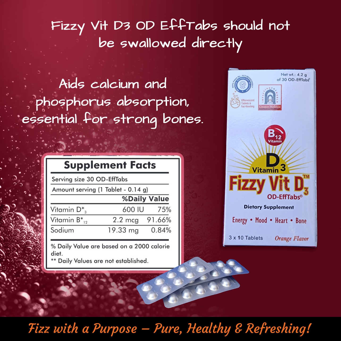 Fizzy Vit D3 OD EffTabs