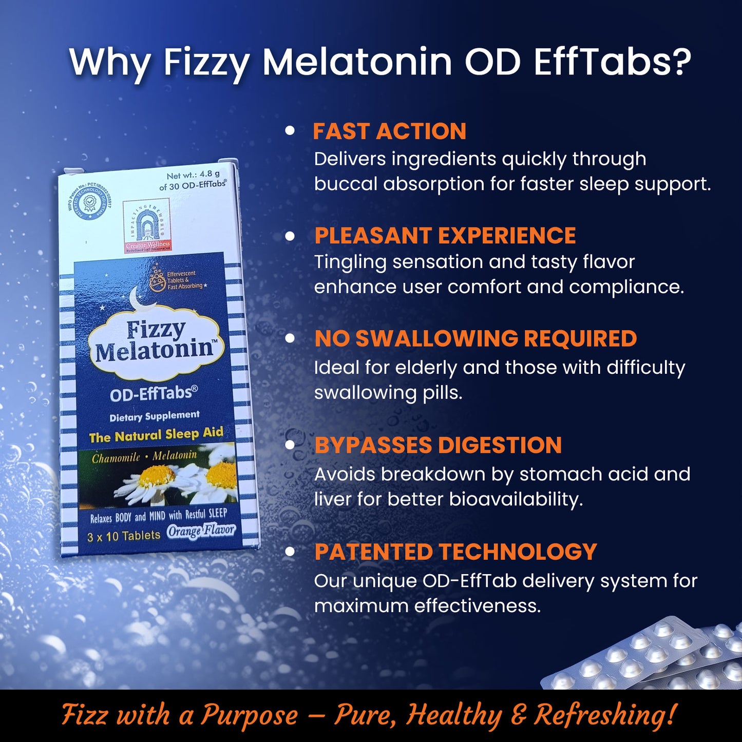 Fizzy Melatonin OD EffTabs