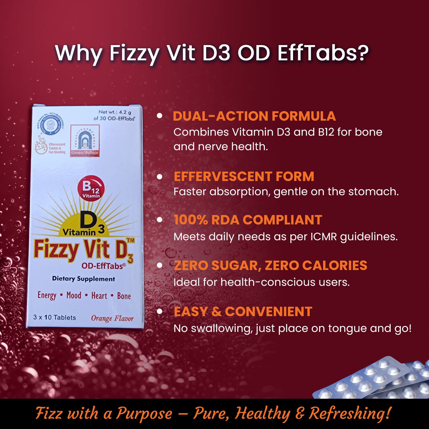 Fizzy Vit D3 OD EffTabs
