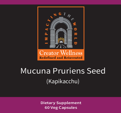 Mucuna Pruriens Seed - Kapikacchu | 225mg Extract | Brain Health Support | 60 Capsules