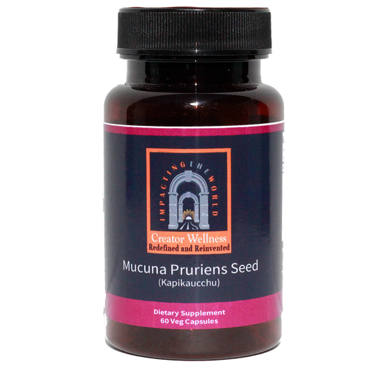 Mucuna Pruriens Seed - Kapikacchu | 225mg Extract | Brain Health Support | 60 Capsules