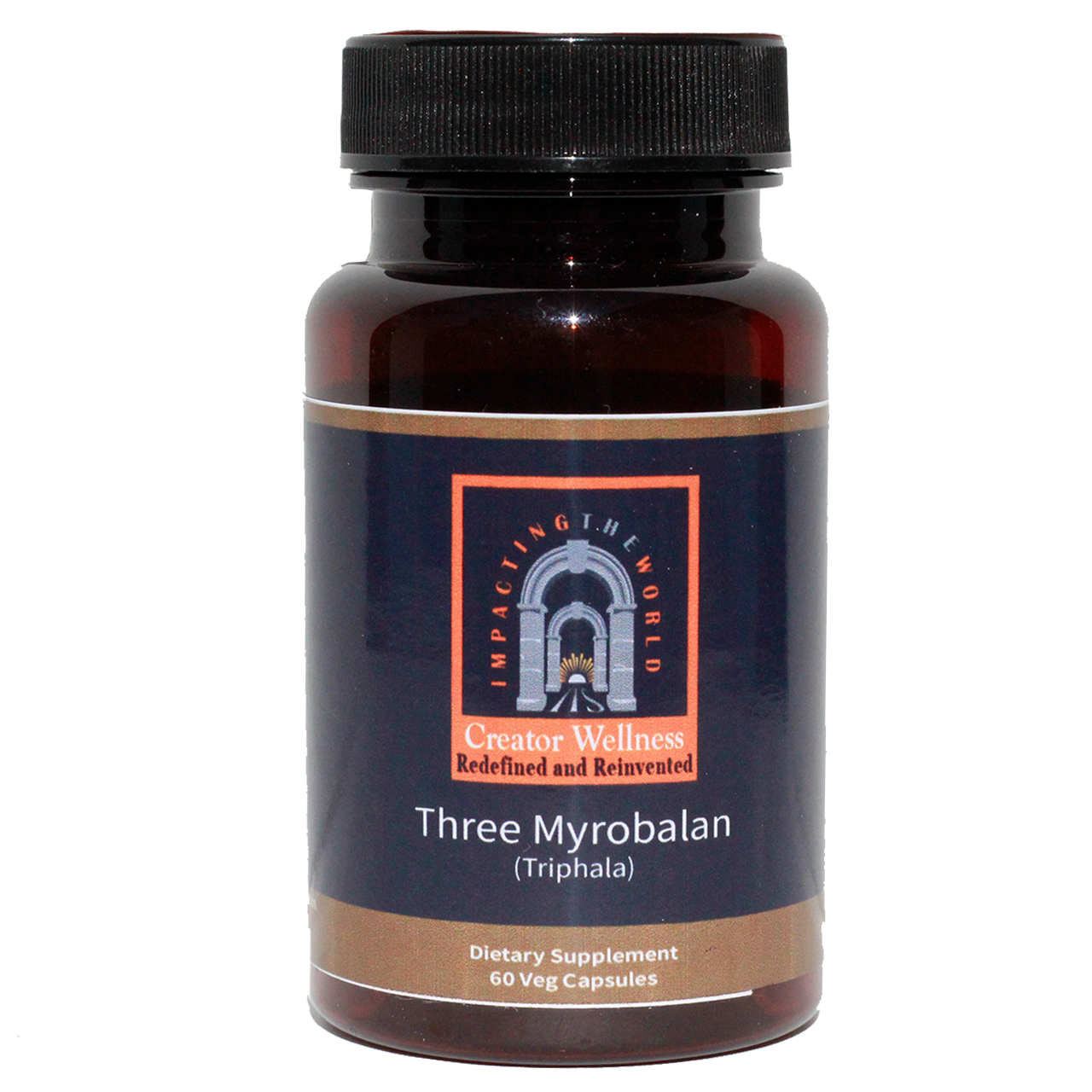 Three Myrobalan - Triphala | 225mg Extract | Healthy Gut and Immune System | 60 Capsules