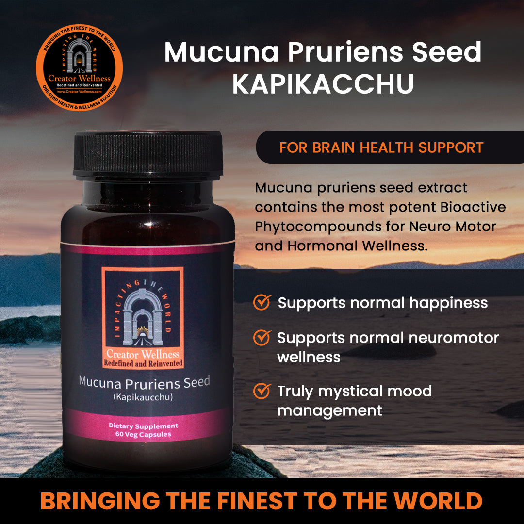 Mucuna Pruriens Seed - Kapikacchu | 225mg Extract | Brain Health Suppo ...