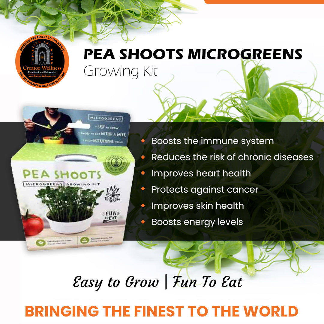 Pea Shoots Microgreens Growing Kit